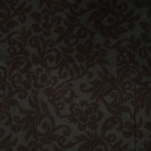 Green Black Brocade Party Holiday Dress - Picture 2 of 3